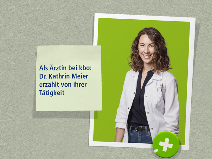 Abgebildet ist Dr. Kathrin Meier, Assistenzärztin und Psychologin bei kbo.