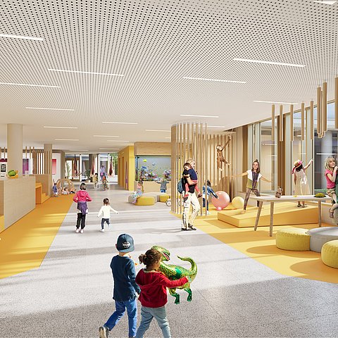 neuer Eingangsbereich des kbo-Kinderzentrums München