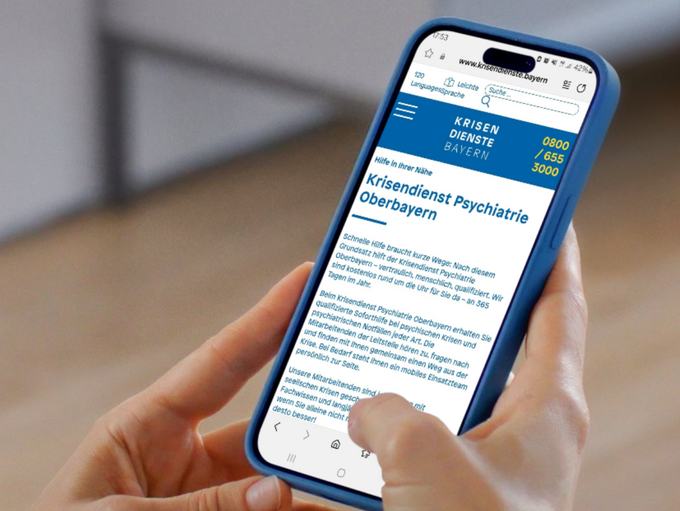 Der Krisendienst Psychiatrie Oberbayern bietet Hilfe bei seelischen Krisen