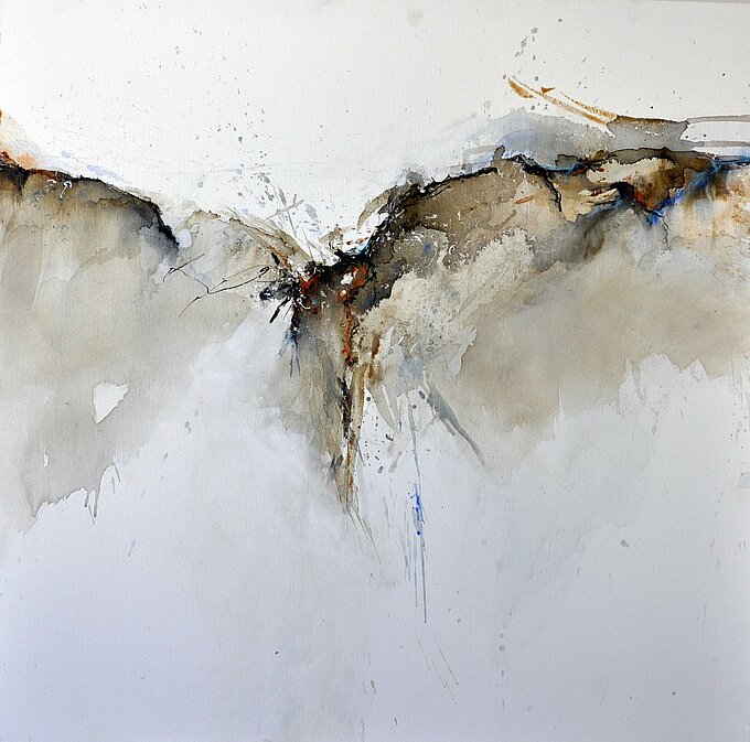 A. Tanja Stögermair: „Licht – in deiner Mitte“, Acryl/ Tusche/Pigment auf Leinwand Bild von Künstlerin A. Tanja Stögermair: „Licht – in deiner Mitte“, Acryl/ Tusche/Pigment auf Leinwand
