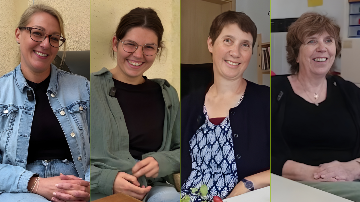 Vier Team-Mitglieder des kbo-SPZ