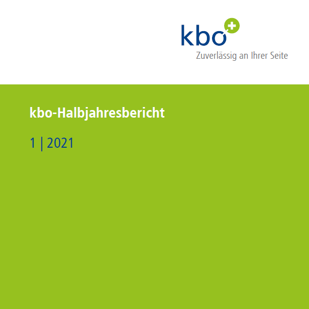 Cover des kbo-Halbjahresberichts 2021/1