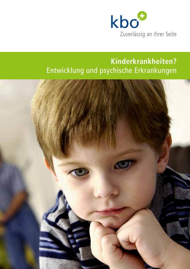 Auf dem Bild ist das Cover der Broschüre zum Thema Kinderkrankheiten abgebildet.